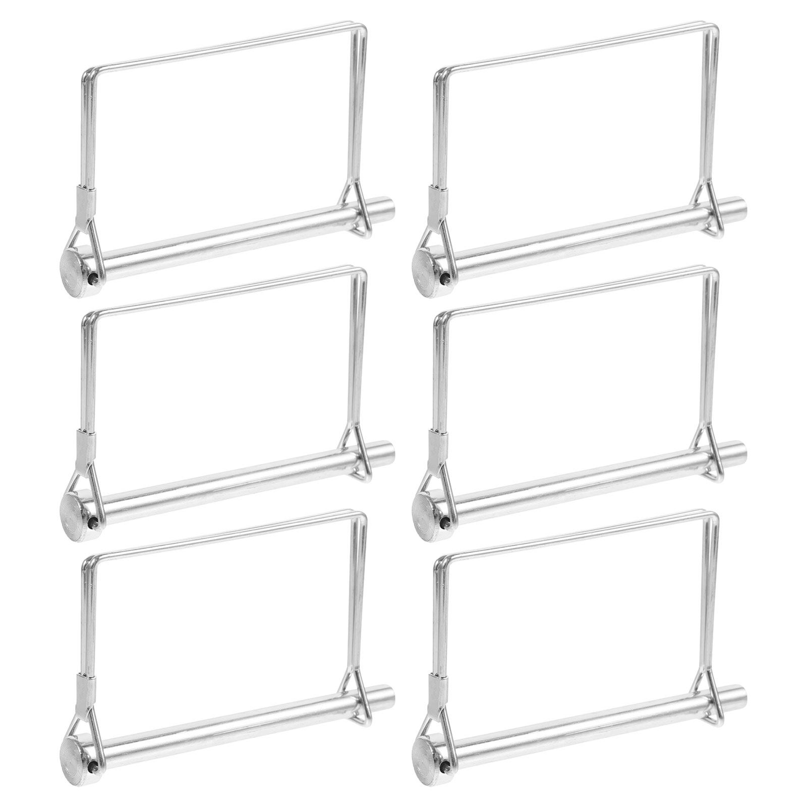 Heavy Equipment Quick Couplers - 6Pcs Trailer Lock Pin Steel Wire