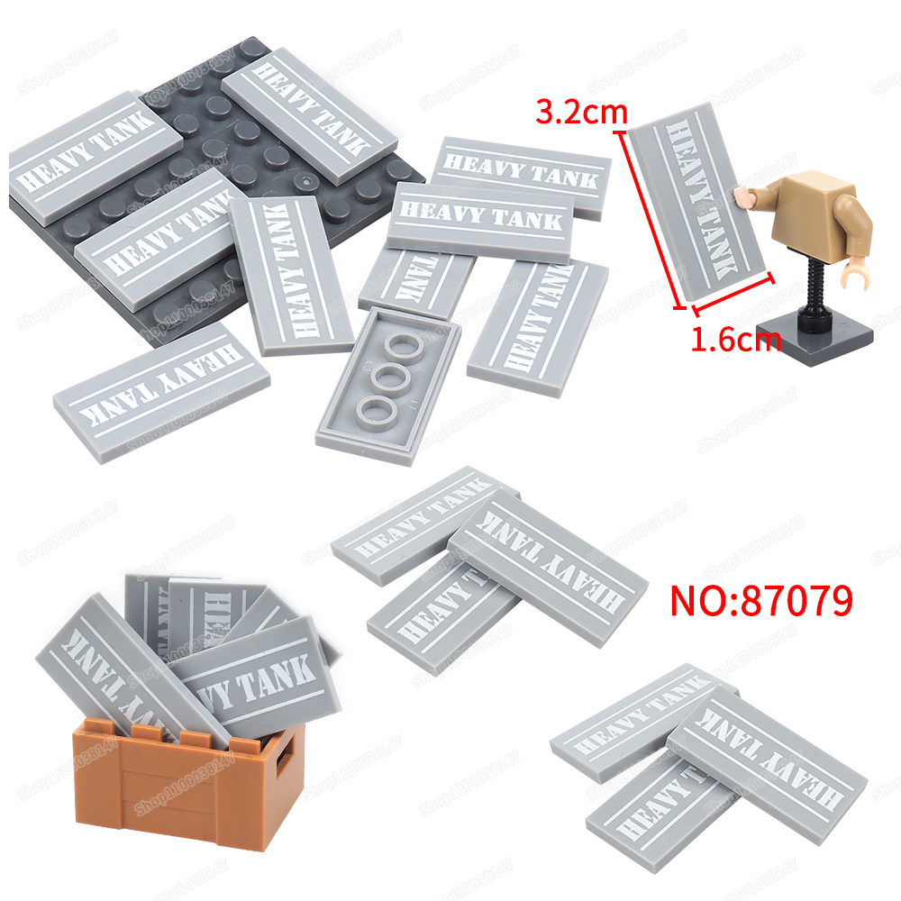 Heavy Equipment Lego - HEAVY TANK Pattern Building Block 87079