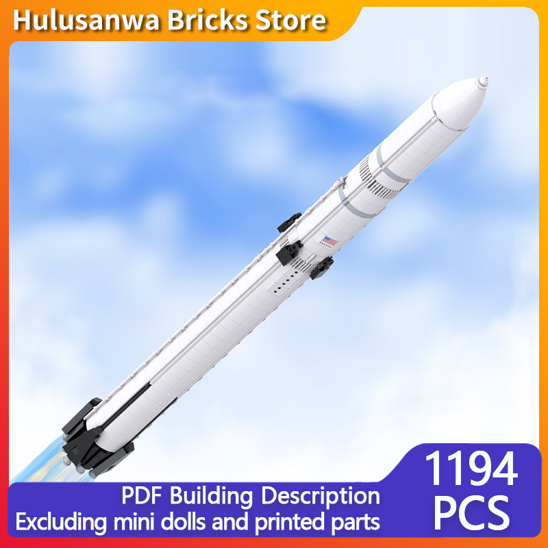 Heavy Equipment Lego - Heavy-Duty Launch Vehicle Model MOC Building