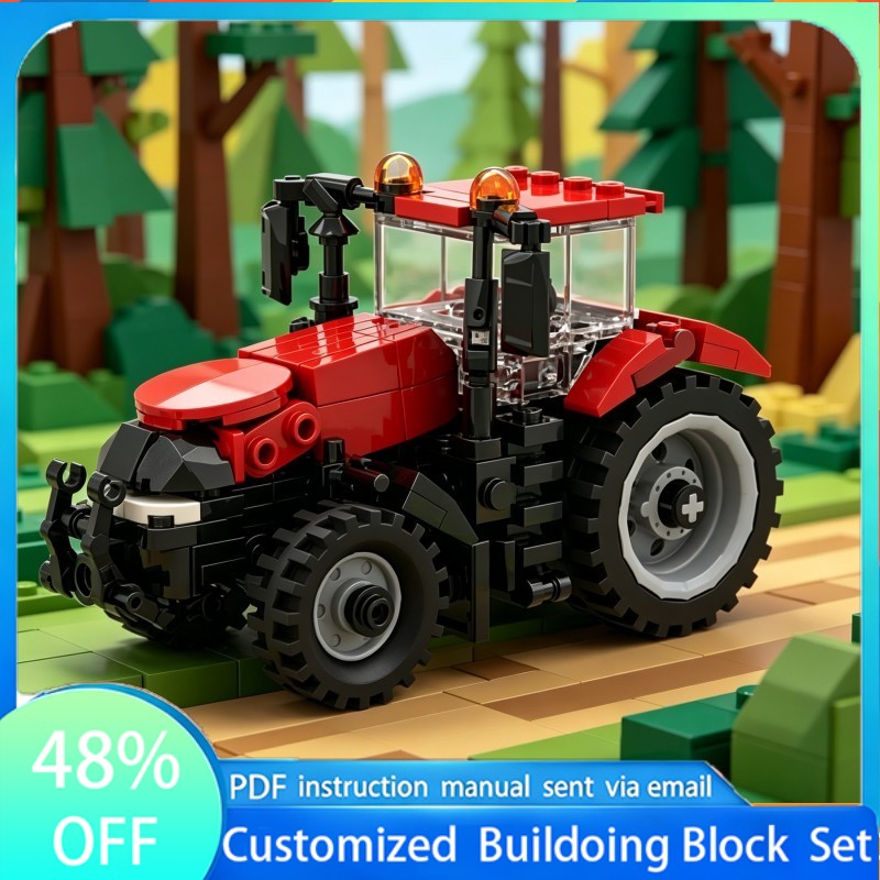 Heavy Equipment Lego - 214 PCS Racing Heavy Equipment MOC