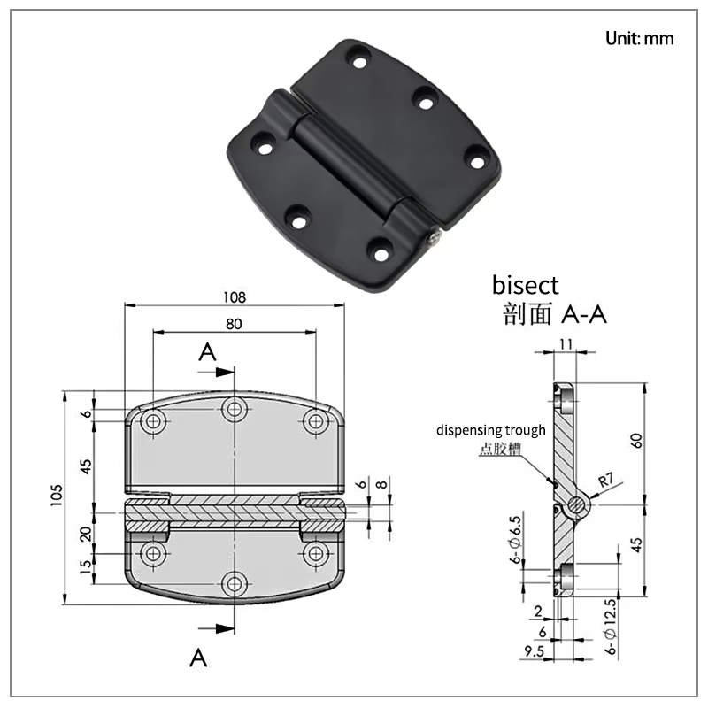 Black Iron Heavy-Duty Hinges f - огляд і ціна Heavy Equipment Electrical